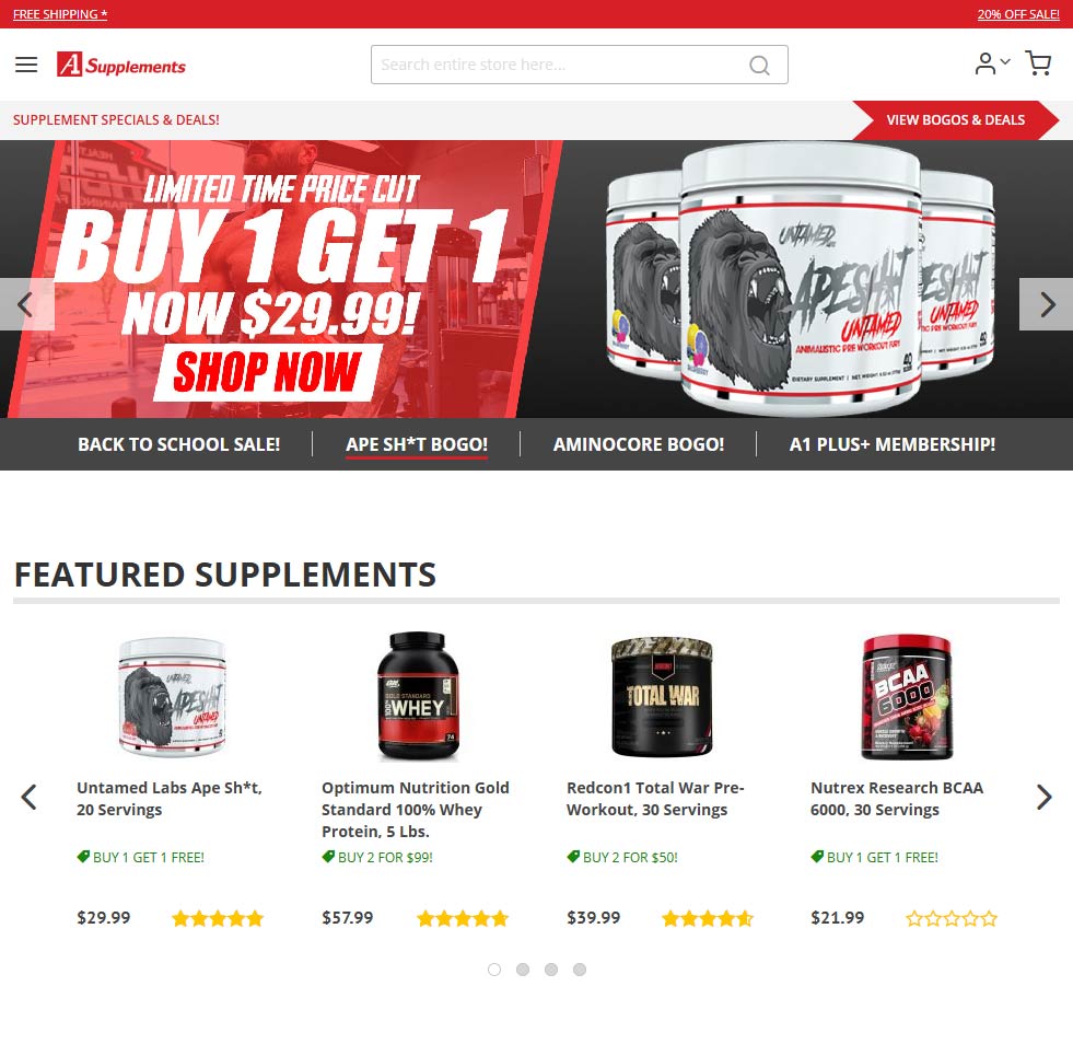 A1 Supplements - Deal Of The Day - Daily Shopping News